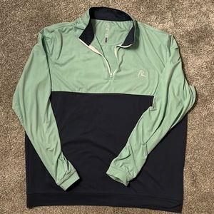 Rhoback - Quarter Zip - XL - Mint/Navy